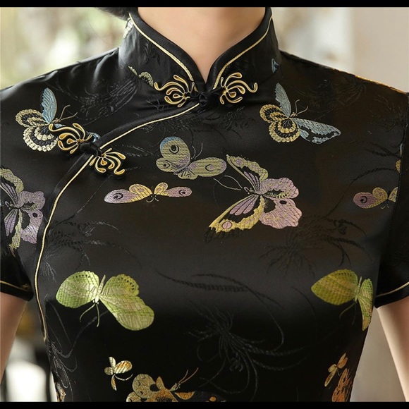 Traditional Long Cheongsam China Qipao Dress XL - Picture 4 of 10